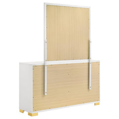 Marceline 6-drawer Dresser with Mirror White - 222933M