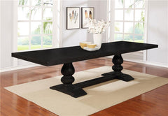 Phelps Rectangular Dining Table Antique Noir - 121231