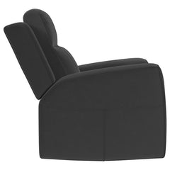 Brentwood 3-piece Upholstered Reclining Sofa Set Black - 610284-S3