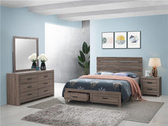 Brantford 4-piece Queen Bedroom Set Barrel Oak - 207040Q-S4