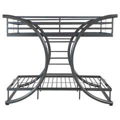 Stephan Metal Full Over Full Bunk Bed Gunmetal - 460078