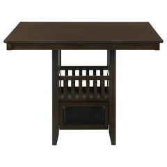 Jaden Square Counter Height Table with Storage Espresso - 100958