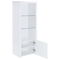 Jude 3-piece 71" TV Entertainment Center White High Gloss - 704251-SET