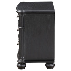 Celina 3-drawer Nightstand Black - 224762