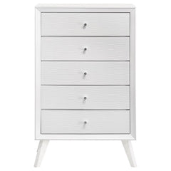 Janelle 5-drawer Bedroom Chest White - 223655