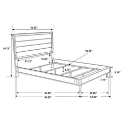Ramon 4-piece Queen Bedroom Set Metallic Sterling - 222701Q-S4