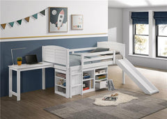 Millie Twin Workstation Loft Bed White - 400330T