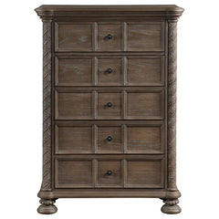 Emmett 5-drawer Bedroom Chest Walnut - 224445