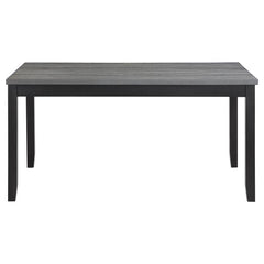 Barlow 6-piece Rectangular Dining Set Grey and Black - 150366