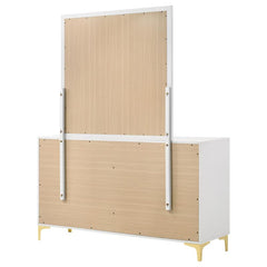 Kendall 6-drawer Dresser with Mirror White - 224403M