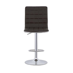 Ashbury Upholstered Adjustable Bar Stools Black and Chrome (Set of 2) - 122087