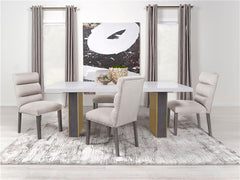 Carla Upholstered Dining Side Chair Stone (Set of 2) - 106683