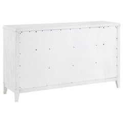 Marielle 6-drawer Bedroom Dresser Distressed White - 224843