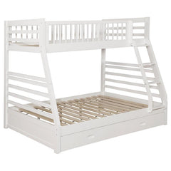 Ashton 2-drawer Wood Twin Over Full Bunk Bed White - 460180