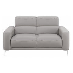 Glenmark 2-piece Upholstered Track Arm Sofa Set Taupe - 509731-S2