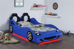 Cruiser Wood Twin LED Car Bed Blue - 400478