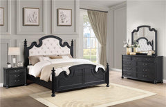 Celina 4-piece Eastern King Bedroom Set Black - 224761KE-S4