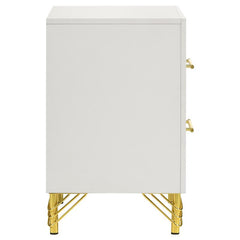 Lucia 2-drawer Nightstand White - 224732