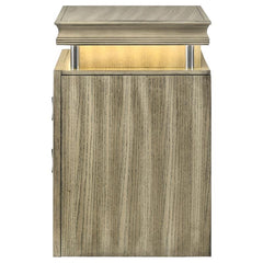 Giselle 3-drawer Nightstand Rustic Beige - 224392