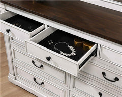 Hillcrest 9-drawer Dresser Distressed White - 223353