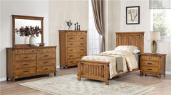 Brenner 5-piece Twin Bedroom Set Rustic Honey - 205261T-S5