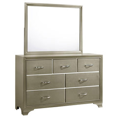 Beaumont 7-drawer Dresser with Mirror Champagne - 205293M