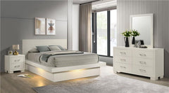Jessica 4-piece Queen Bedroom Set Cream White - 202990Q-S4