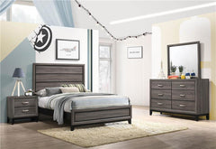 Watson 4-piece Full Bedroom Set Grey Oak - 212421F-S4