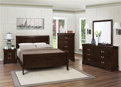 Louis Philippe 5-piece Eastern King Bedroom Set Cappuccino - 202411KE-S5