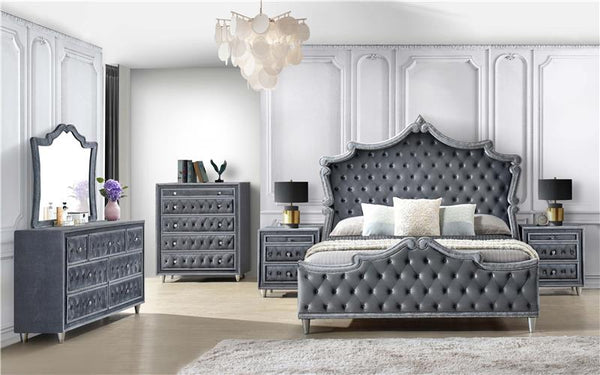 Antonella 5-drawer Bedroom Chest Grey - 223585
