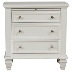Sandy Beach 5-piece Queen Bedroom Set Cream White - 201309Q-S5