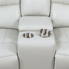 Greenfield 3-piece Power Reclining Sofa Set Ivory - 610261P-S3