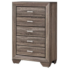 Kauffman 5-drawer Chest Washed Taupe - 204195