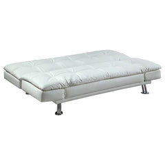 Dilleston Upholstered Tufted Convertible Sofa Bed White - 300291