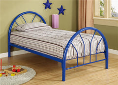 Marjorie Metal Twin Open Frame Bed Blue - 2389N