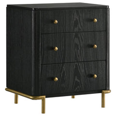 Arini 4-piece Eastern King Bedroom Set Black and Natural - 224330KE-S4