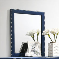 Melody Upholstered Dresser Mirror Pacific Blue - 223374