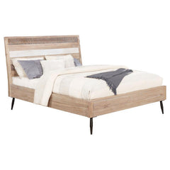 Marlow Wood Queen Panel Bed Rough Sawn Multi - 215761Q