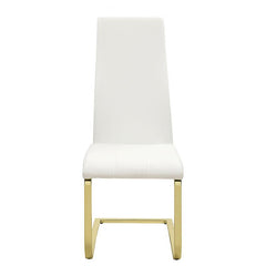 Montclair Side Chairs White and Rustic Brass (Set of 4) - 190512