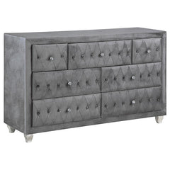 Deanna 4-piece California King Bedroom Set Grey - 205101KW-S4