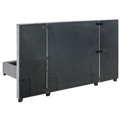 Arles Upholstered Eastern King Wall Panel Bed Grey - 306070KE-SP