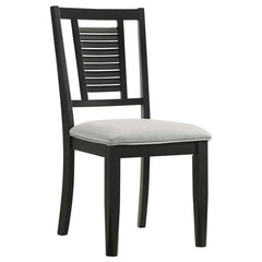 Appleton 7-piece Rectangular Wood Dining Table Set Black Washed and Light Grey - 110281-S7