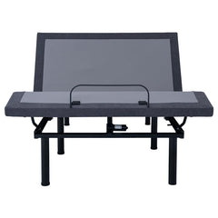 Negan Queen Adjustable Bed Base Grey and Black - 350132Q