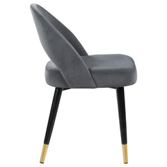 Lindsey Arched Back Upholstered Side Chairs Grey (Set of 2) - 192542