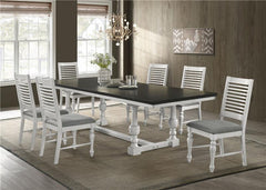 Aventine 7-piece Rectangular Dining Set Charcoal and Vintage Chalk - 108241-S7