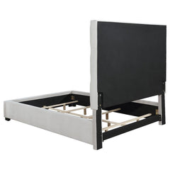 Panes Upholstered Queen Panel Bed Beige - 315850Q