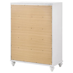 Barzini 5-drawer Chest White - 205895