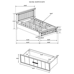 Brenner 4-piece Queen Bedroom Set Rustic Honey - 205260Q-S4