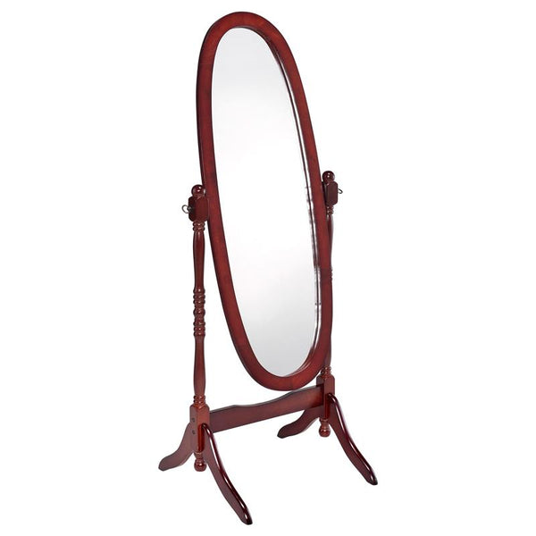 Foyet Wood Adjustable Full Length Cheval Mirror Merlot - 3101