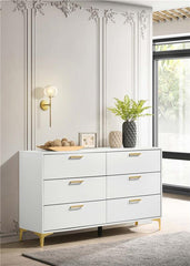 Kendall 6-drawer Dresser White - 224403